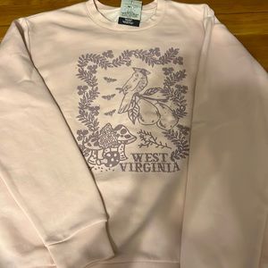 West Virginia pink crewneck